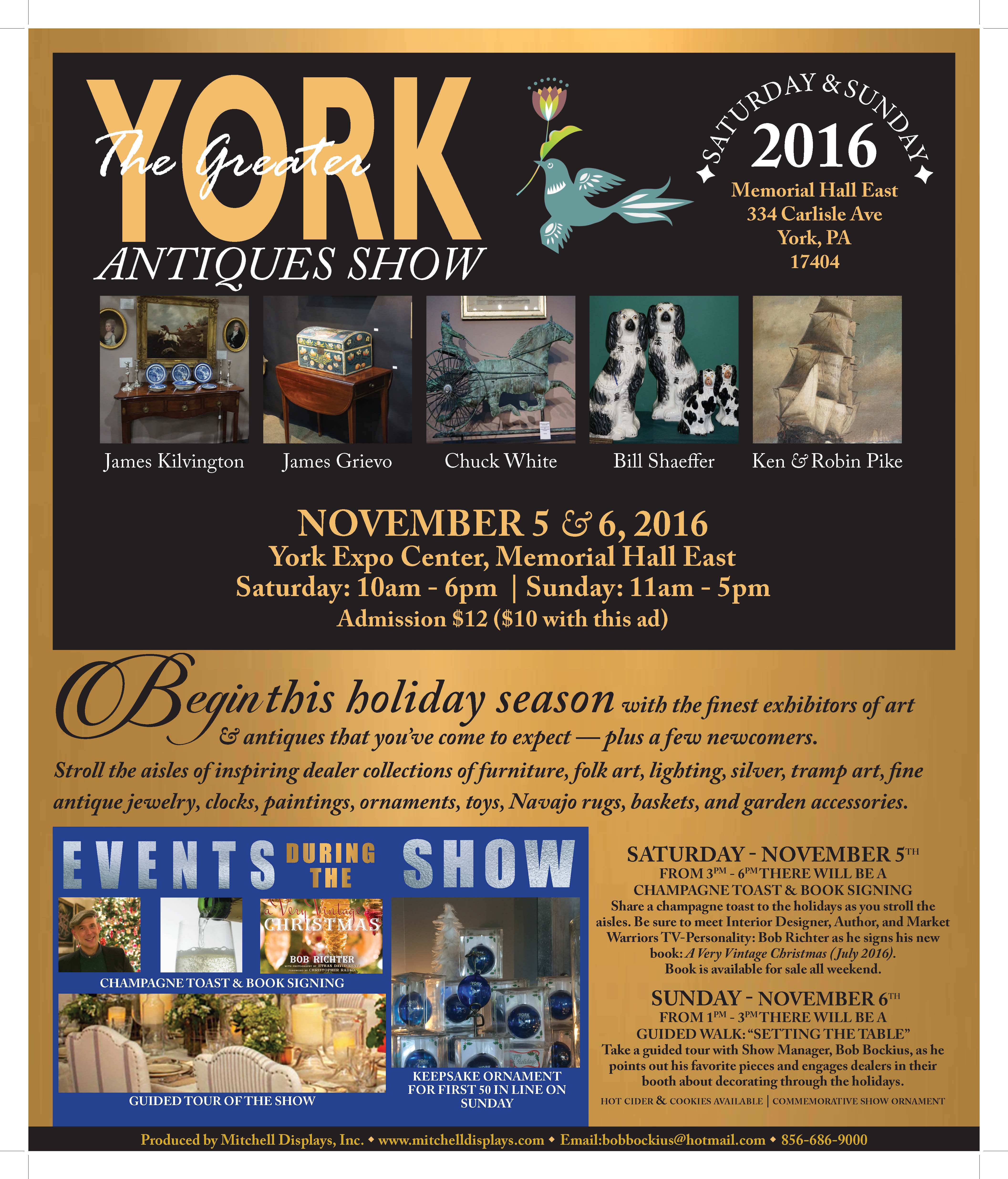 The Greater York Antiques Show, Mitchell Displays, Inc. at York Expo
